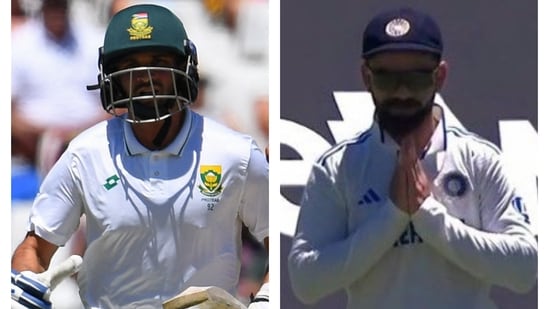 Kohli's gesture when Maharaj walked out to bat in IND vs SA 2nd Test