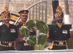 The Army personnel present on the occasion paid their tributes and respect to the soldiers who laid down their lives in service to the nation. (ANI (video screengrab))