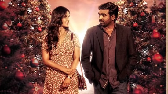 Katrina Kaif and Vijay Sethupathi in Merry Christmas.