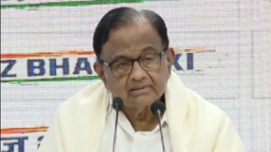 P. Chidambaram, Chairman of the Congress’s Manifesto Committee (Twitter Photo)