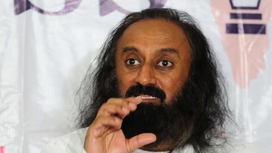 Art of Living founder Sri Sri Ravishankar.(Mujeeb Faruqui/HT photo)