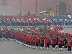 The Raisina Hills in the heart of the national capital echoed with captivating and foot-tapping Indian tunes played by military and paramilitary bands. (X/@rashtrapatibhavn)