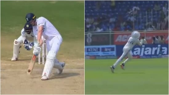 Shreyas Iyer ends Zak Crawley's knock with a brilliant catch during 2nd Test(X)