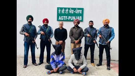 The accused were arrested from Zirakpur with two .32 calibre pistols and ammunition. (Photo: X)