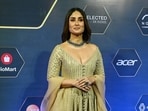 Kareena Kapoor attends the Dadasaheb Phalke International Film Festival Awards 2024 in Mumbai on February 20, 2024. The actor, who will soon be seen in The Crew, grabbed attention for seemingly ignoring her ex, actor Shahid Kapoor, on the awards function's red carpet. (AFP)