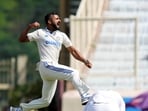 India's Akash Deep enjoyed a stellar first day in Test cricket, as he picked three wickets in the opening session; here, he celebrates the wicket of Zak Crawley (PTI)