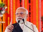 PM Modi on Friday unveiled development projects worth more than <span class='webrupee'>₹</span>35,700 crore, an initiative focused on the fertiliser, rail, power, and coal sectors in Jharkhand.(PTI)