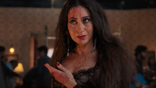 Karisma Kapoor in a still from Murder Mubarak.