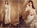 Madhuri Dixit is one of those actresses who is getting more and more gorgeous by the day. The glamorous actress is a total stunner who keeps on hitting the fashion targets like a pro. Whether it's a sartorial saree or an ethereal anarkali suit, Madhuri can rock any look to perfection. She is quite active on social media and her glam Insta-diaries filled with enchanting ethnic looks are a treasure trove of fashion inspiration for all her followers. Just a day ago, she wowed her fans in a stunning white off-the-shoulder gown and this time, she stunned in a breathtaking lehenga ensemble that left her fans swooning. (Instagram/@madhuridixitnene)