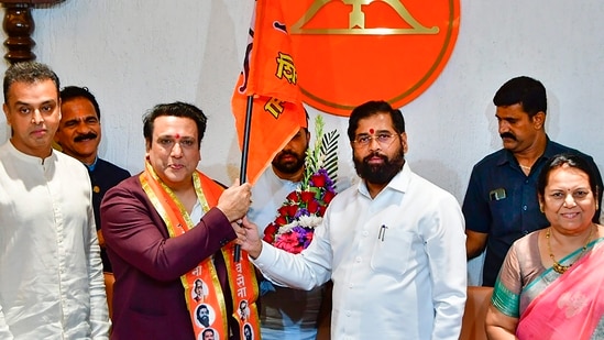 The former Congress Lok Sabha MP joined the Shiv Sena in the presence of Maharashtra Chief Minister Eknath Shinde at the time of election season.&nbsp;&nbsp;(PTI)