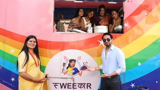Ayushmann Khurrana, known for his advocacy of social causes, recently inaugurated a food truck in Zirakpur, Chandigarh, aimed at supporting the transgender community. This initiative highlights his commitment to inclusivity and empowerment. (Instagram/@ayushmannk)