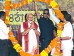 Prime Minister Narendra Modi on Thursday addressed a rally at Cooch Behar district in West Bengal, his first public meeting in the eastern state since the announcement of the Lok Sabha elections. (ANI )