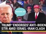 TRUMP 'ENDORSES' ANTI-BIDEN STIR AMID ISRAEL-IRAN CLASH