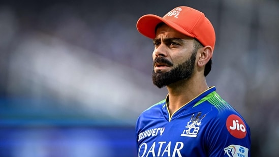 Royal Challengers Bengaluru's Virat Kohli looks on during the Indian Premier League (IPL) Twenty20 cricket match between Kolkata Knight Riders and Royal Challengers Bengaluru (AFP)