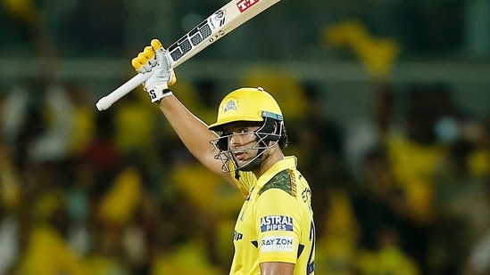 Shivam Dube smashed 22-ball fifty against LSG at Chepauk on Tuesday night.(AP)