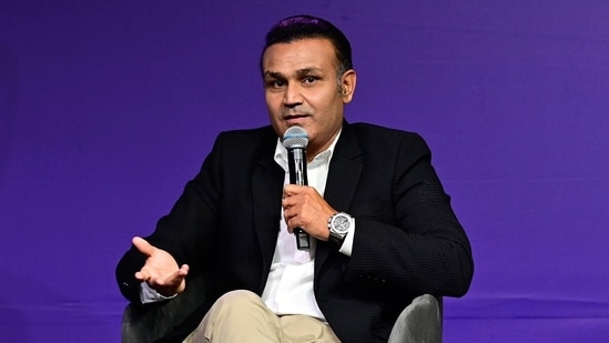 Virender Sehwag spoke about the India youngster enduring a rough patch in the first half of IPL 2024(Hindustan Times)