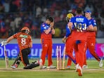 Royal Challengers Bengaluru finally recorded their second win of the season by beating the high-flying Sunrisers Hyderabad by 35 runs. RCB batted first and scored 206/7 in 20 overs They then dismissed all of SRH's big guns within the first 10 overs, thus making the next 10 a foregone conclusion. (PTI)