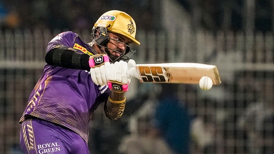 Kolkata: Kolkata Knight Riders' Sunil Narine plays a shot during an Indian Premier League (IPL) 2024 cricket match between Kolkata Knight Riders and Punjab Kings, at the Eden Gardens(PTI)