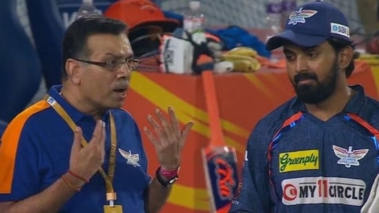 Sanjeev Goenka looked miffed after LSG's massive defeat against SRH.