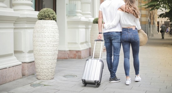 Trolley bags are ideal while travelling as they cut down the possibility of lugging suitcases around. (Pexels)