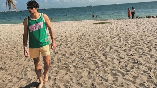 Ibrahim Ali Khan is having a ball in Miami if his pictures are anything to go by.