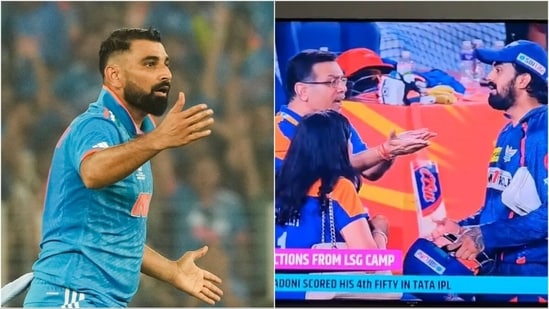 Mohammed Shami had a strong reaction to Sanjiv Goenka's chat with KL Rahul(PTI/X)