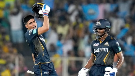 Captain Shubman Gill cracked a blistering century while B Sai Sudharsan hit his maiden IPL ton as Gujarat Titans kept themselves in the play-offs race with a 35-run win over Chennai Super Kings here on Friday.