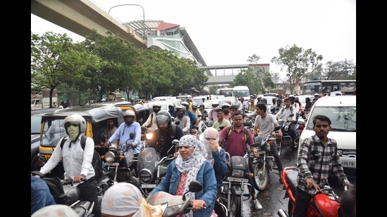 This initiative by the Delhi Traffic Police aims to streamline traffic flow, enhance safety, and optimise the commuting experience. (HT PHOTO)