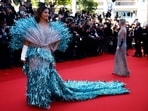 Aishwarya Rai Bachchan's second look at Cannes Film Festival 2024 was all about dramatic flair and sleeves. (REUTERS)