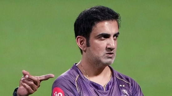 Gautam Gambhir returned to KKR as a mentor this season.(PTI)