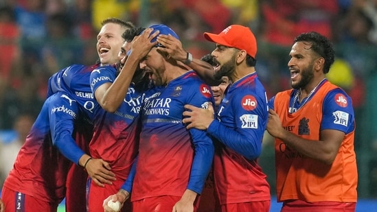 Royal Challengers Bengaluru became the first team to have lost all but one of their first seven games and yet qualified for the playoffs. RCB beat rivals Chennai Super Kings by 27 runs to record their sixth consecutive victory, snatch the fourth spot and thus complete the remarkable comeback. (PTI)
