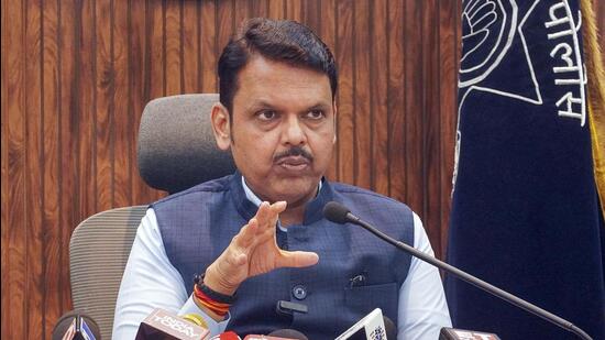 Maharashtra deputy chief minister Devendra Fadnavis on Tuesday rushed to the Pune police commissionerate to defend his department and expressed “shock” and “surprise” at the “extremely lenient” order given JJB. (MAHENDRA KOLHE/HT)