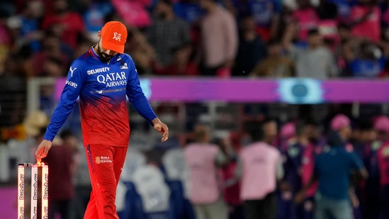 RCB's hopes of winning a first-ever IPL title went up in smoke as they lost to RR by six wickets in Ahmedabad. RCB were restricted to a score of 172/8 and RR chased it down with an over to spare. RR thus came out of a four-match losing streak while RCB's winning run came to an end on six matches. (PTI)
