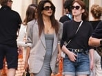 Actor Priyanka Chopra recently wrapped up filming her highly-anticipated Hollywood movie Heads of State. She arrived in Rome, Italy to celebrate Bulgari's 140th anniversary earlier this week and the unveiling of their high jewellery collection Aeterna. Apart from attending two events for the brand as their ambassador, she also turned heads in a casual-yet-chic grey look during an outing. (Pics Getty Images and InstagramJerry x Mimi)