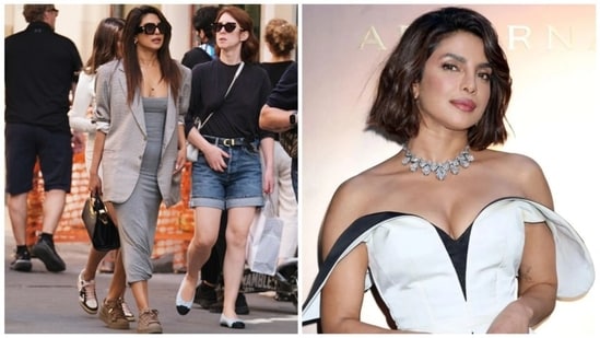 Actor Priyanka Chopra recently wrapped up filming her highly-anticipated Hollywood movie Heads of State. She arrived in Rome, Italy to celebrate Bulgari's 140th anniversary earlier this week and the unveiling of their high jewellery collection Aeterna. Apart from attending two events for the brand as their ambassador, she also turned heads in a casual-yet-chic grey look during an outing. (Pics Getty Images and InstagramJerry x Mimi)