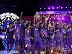Kolkata Knight Riders (KKR) won the Indian Premier League for the third time after beat Sunrisers Hyderabad by eight wickets in an extraordinarily one-sided final. SRH were all out for 113 runs, the lowest in an IPL final, and KKR chased the target down in 10.3 overs. (AP)