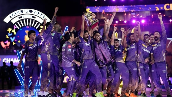 Kolkata Knight Riders (KKR) won the Indian Premier League for the third time after beat Sunrisers Hyderabad by eight wickets in an extraordinarily one-sided final. SRH were all out for 113 runs, the lowest in an IPL final, and KKR chased the target down in 10.3 overs.&nbsp;(AP)