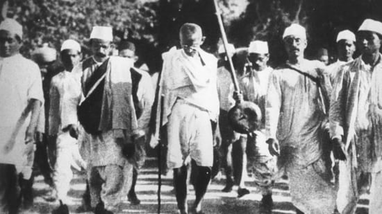 Mahatma Gandhi led the 1930 Salt March. The march allowed him to rouse the people in the villages through which he passed. (SOURCED)