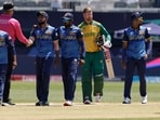 South Africa started their campaign on a positive note with a clinical 6-wicket win over Sri Lanka on a tricky batting surface in New York.(AP)