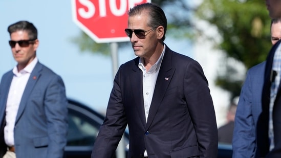 Hunter Biden arrives for the jury selection in the firearms case against him(AP)