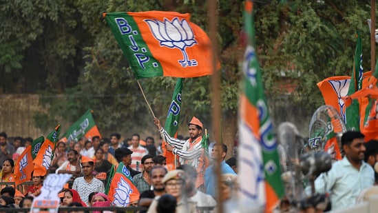 To garner maximum seats and increase the vote share during the 2026 election, the BJP is undertaking organisational adjustments in Kerala and Tamil Nadu(Photo by Sanchit Khanna/ Hindustan Times))