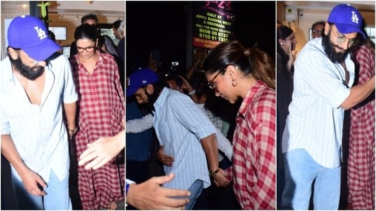 Parents-to-be Deepika Padukone and Ranveer Singh enjoy a dinner date in Mumbai. (HT Photo/Varinder Chawla)