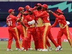 Canada followed up USA's extraordinary win over Pakistan on Thursday by beating Ireland by 12 runs on Saturday. This meant that an associate team have beaten a Test playing side on two consecutive days at the 2024 T20 World Cup.(PTI)