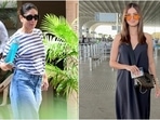 Summer calls for fashionable, breezy clothing! However, you don't have to forego your comfort while trying to look stylish. Recently, Kareena Kapoor and Tara Sutaria proved the same, as they were clicked by the paparazzi during an outing in Mumbai. The two divas donned chic outfits and showed us how to beat the heat while nailing the 'less is more 'mantra, which in this context means choosing simple, understated pieces that make a statement without being overwhelming. (HT Photo/Varinder Chawla)
