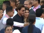 Bollywood star Shah Rukh Khan was present at Prime Minister Narendra Modi's swearing-in ceremony in Delhi on Sunday at Rashtrapati Bhavan.(ANI)