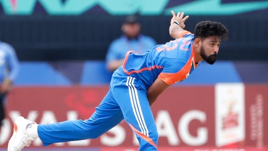 Mohammed Siraj in action in the ICC Mens T20 World Cup 2024 (ANI)