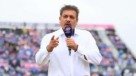 Ravi Shastri got a bit emotional there while talking about Rishabh Pant.(Getty)