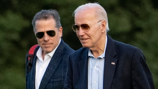 In a statement, Biden asserted that “I am the President, but I am also a Dad” and added that he was “so proud of the man [Hunter] is today."(AP)