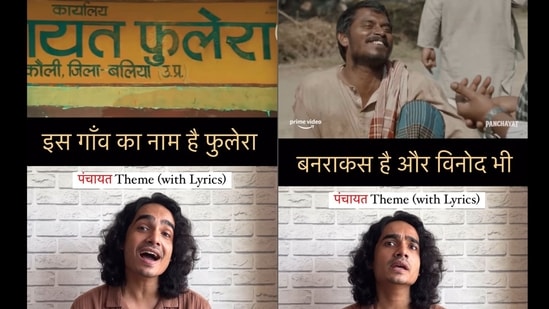 Mumbai-based singer Palash Shrivastava's rendition of Amazon's comedy-drama series Panchayat. (Instagram/@palashlive)