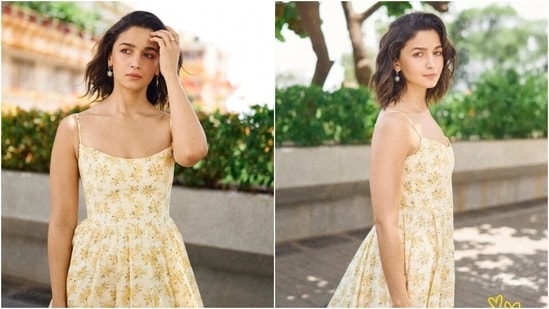 Alia Bhatt recently released her first children's picture book. The actor plans to publish a series of books in the future, and the recent one is called Ed Finds A Home. She also attended an event to launch the book and chose a floral yellow dress. While her fans loved the summer dress, we found her clean girl makeup to be the star of the look. (Instagram)